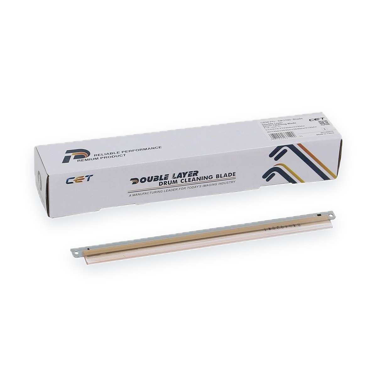 Ракель (Wiper Blade) для Kyocera ECOSYS P2235dn/P2040dn/M2135dn/2735dw/M2040dn (двухслойный) (DK-1150-Blade / DK1150-Blade)
