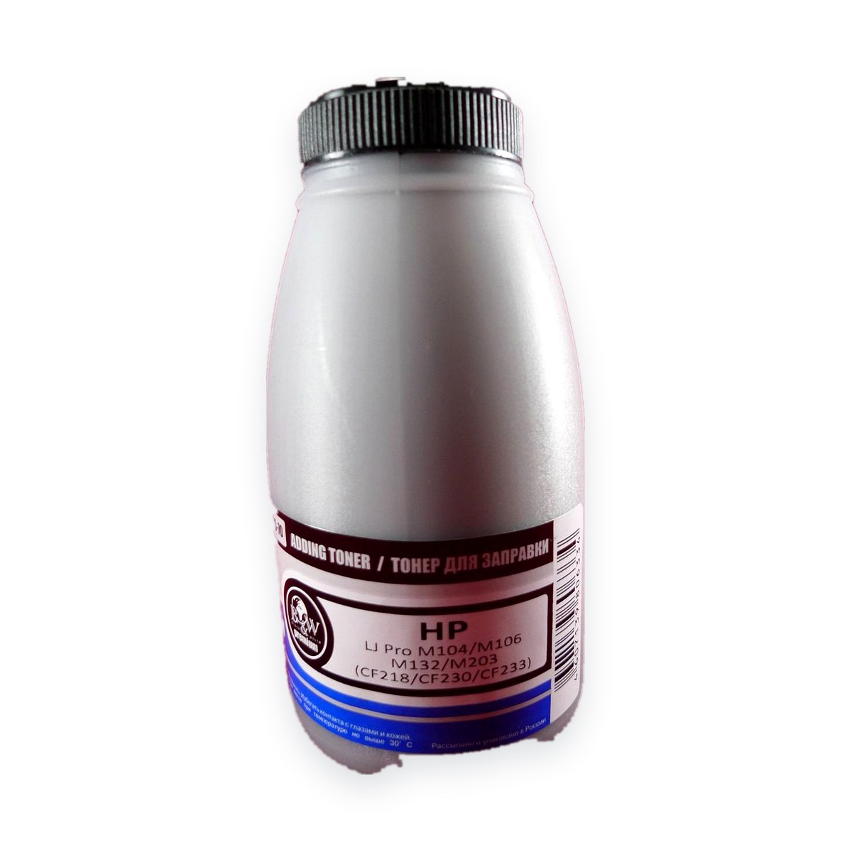 Тонер для картриджей CF218/CF230A,CRG-047,CRG-051 (фл. 70г) Black&White Premium фас.Россия
