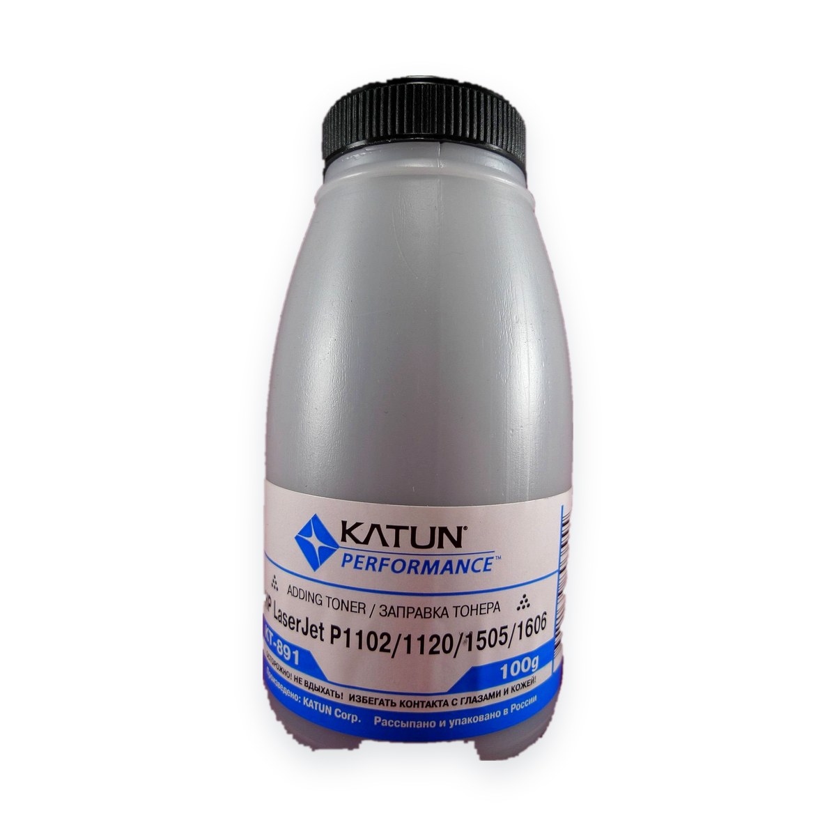 Тонер для картриджей CB436A/CE278A/CE285A/CF283A/CF283X, CRG-713/726/728/737 (фл. 100г) (Katun) фас.Россия