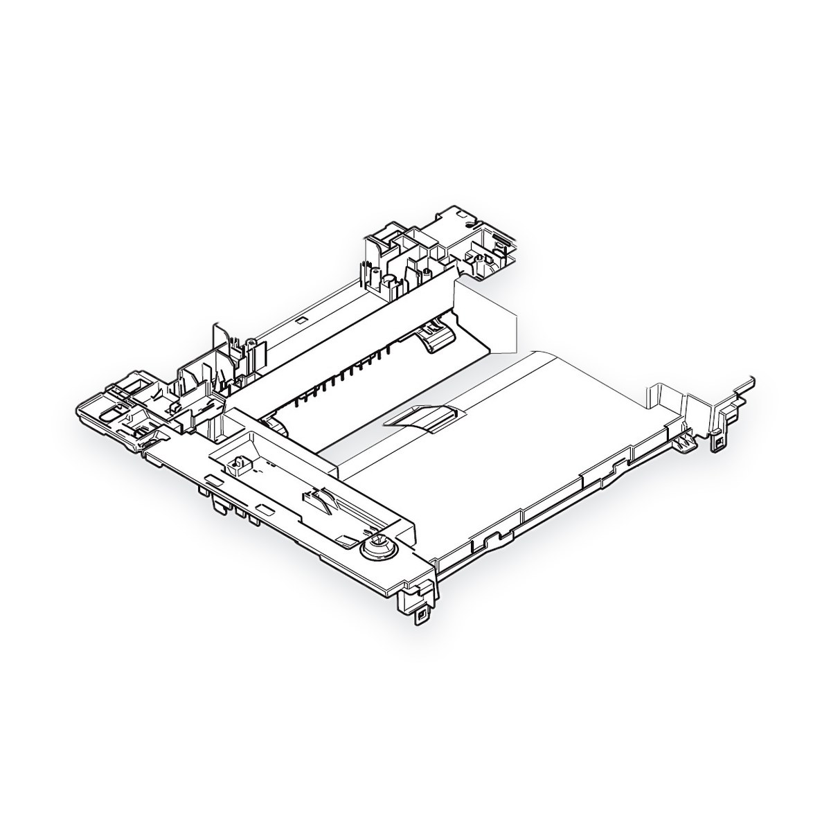 Крышка верхняя в сборе BROTHER DCP-L2500D/L2520D/7080D (LEM701001)