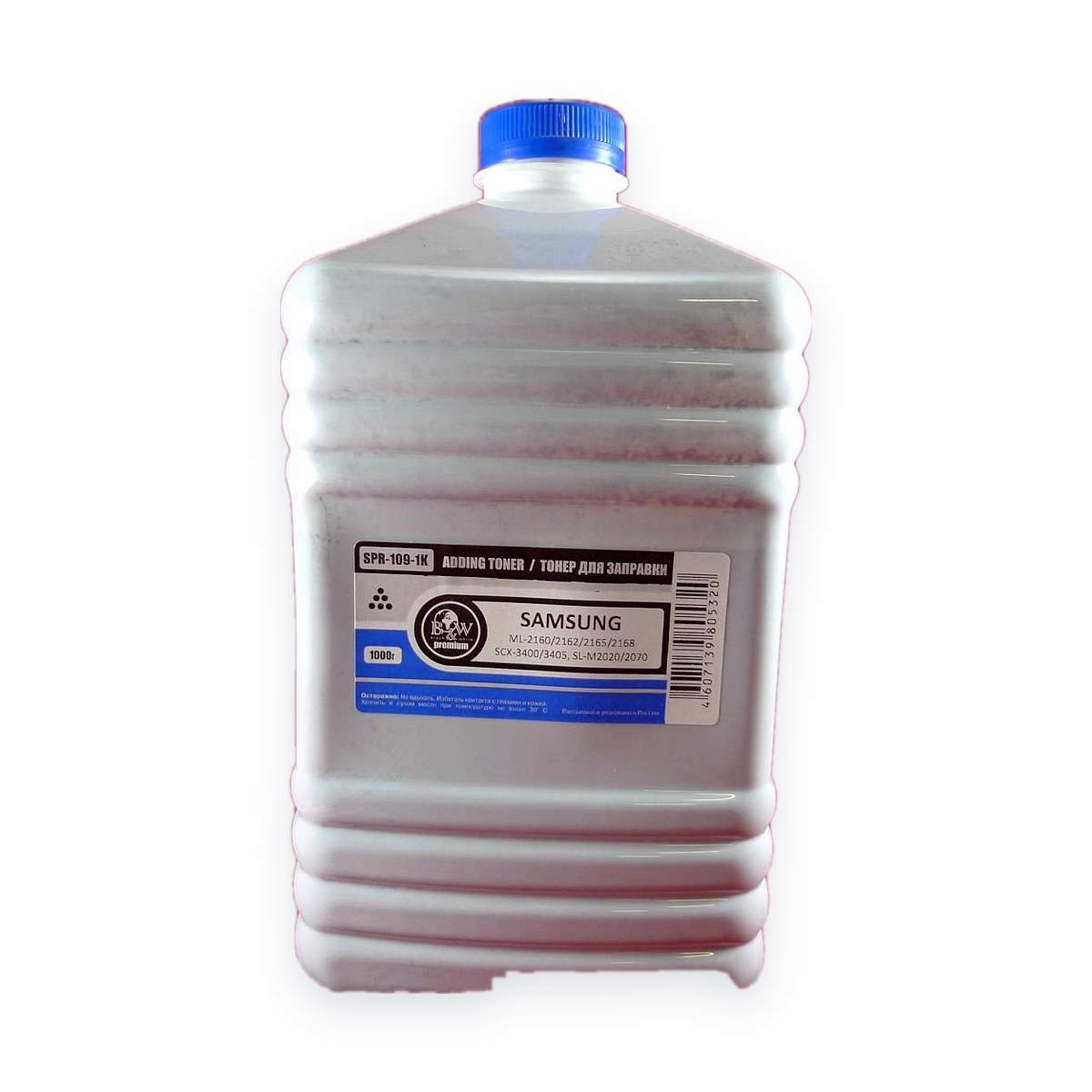 Тонер SAMSUNG ML-2160/2162/2165/2168/SCX-3400/3405, SL-M2020/2070 (кан. 1кг) Black&White Premium (Tomoegawa) фас.Россия